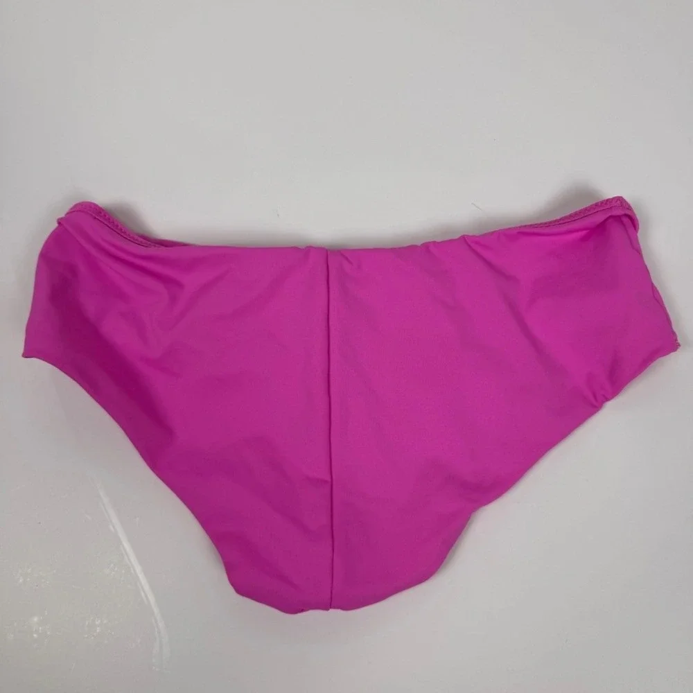SKIMS Pink Dipped Front Bikini Bottoms Swimwear Size XS NWT